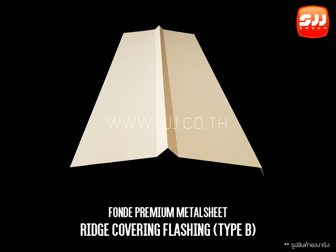 ครอบจั่ว เมทัลชีท Ridge Covering Flashing Metalsheet By. SJJGROUP