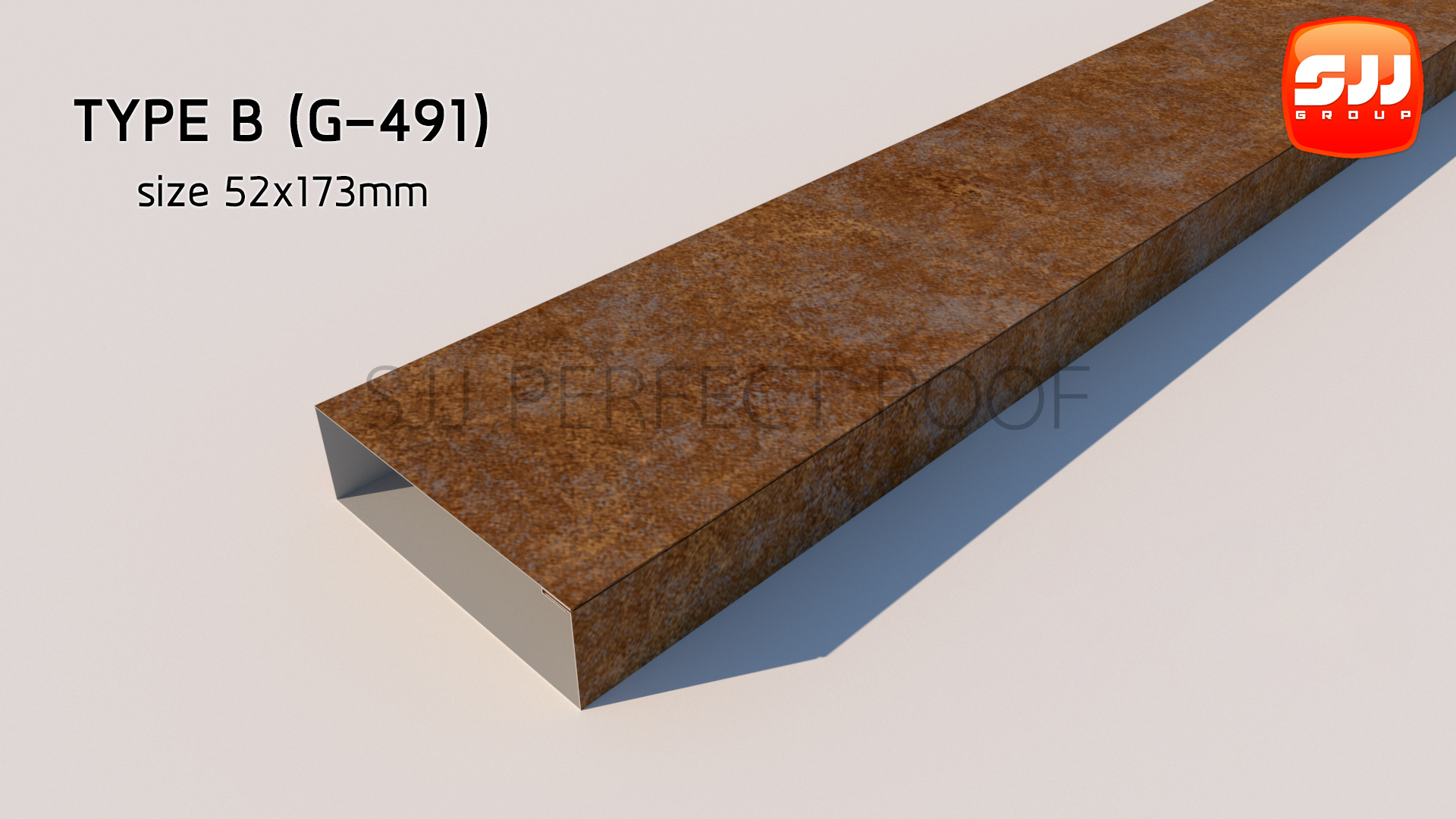 ระแนง เมทัลชีท Fonde Battens Type B Size 52x173mm