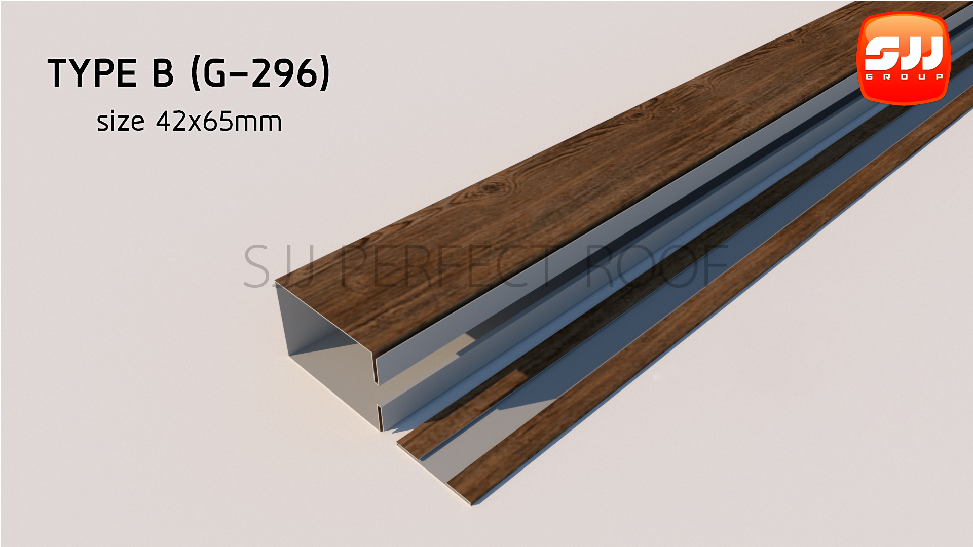 ระแนง เมทัลชีท Fonde Battens Type C Size 42x65mm