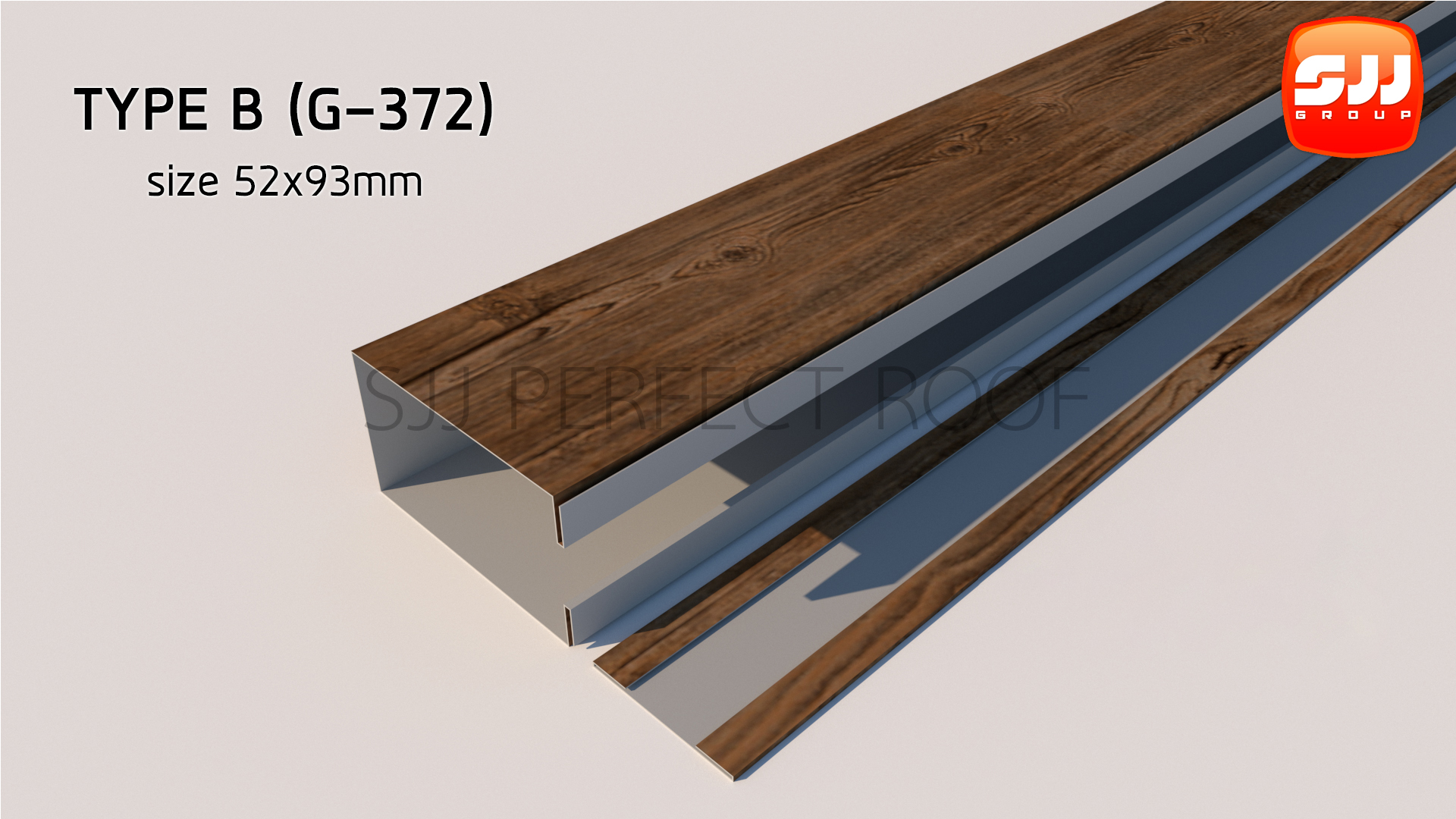 ระแนง เมทัลชีท Fonde Battens Type C Size 52x93mm