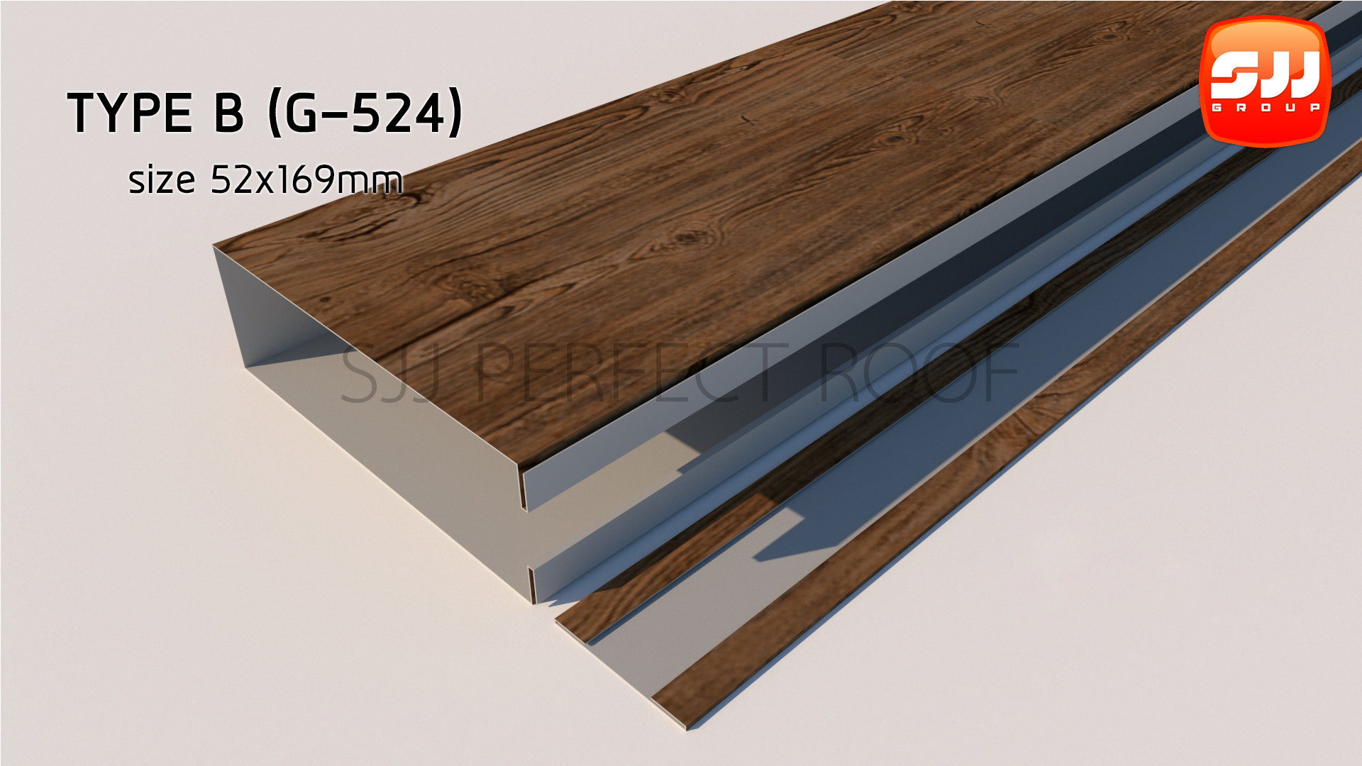 ระแนง เมทัลชีท Fonde Battens Type C Size 52x169mm