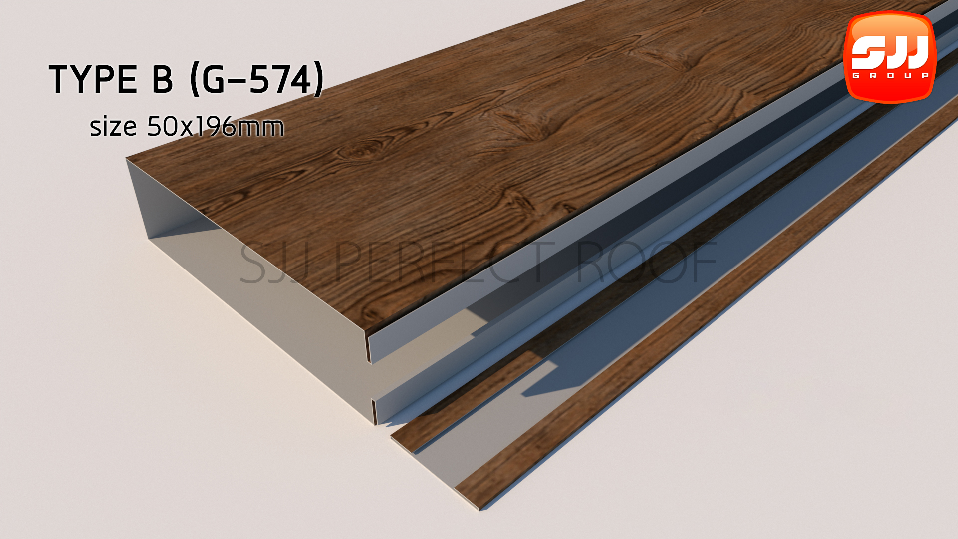 ระแนง เมทัลชีท Fonde Battens Type C Size 50x196mm